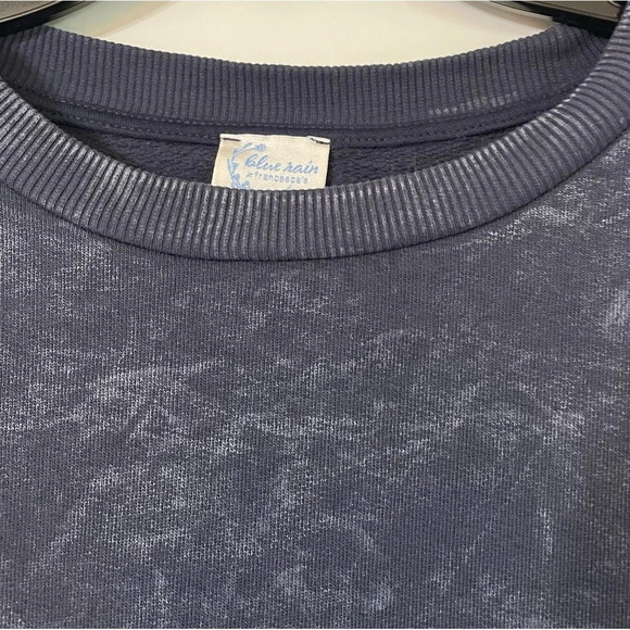 Blue Rain Diamond Wash shift dress in size Small acid washed sweatshirt dress - Picture 5 of 10